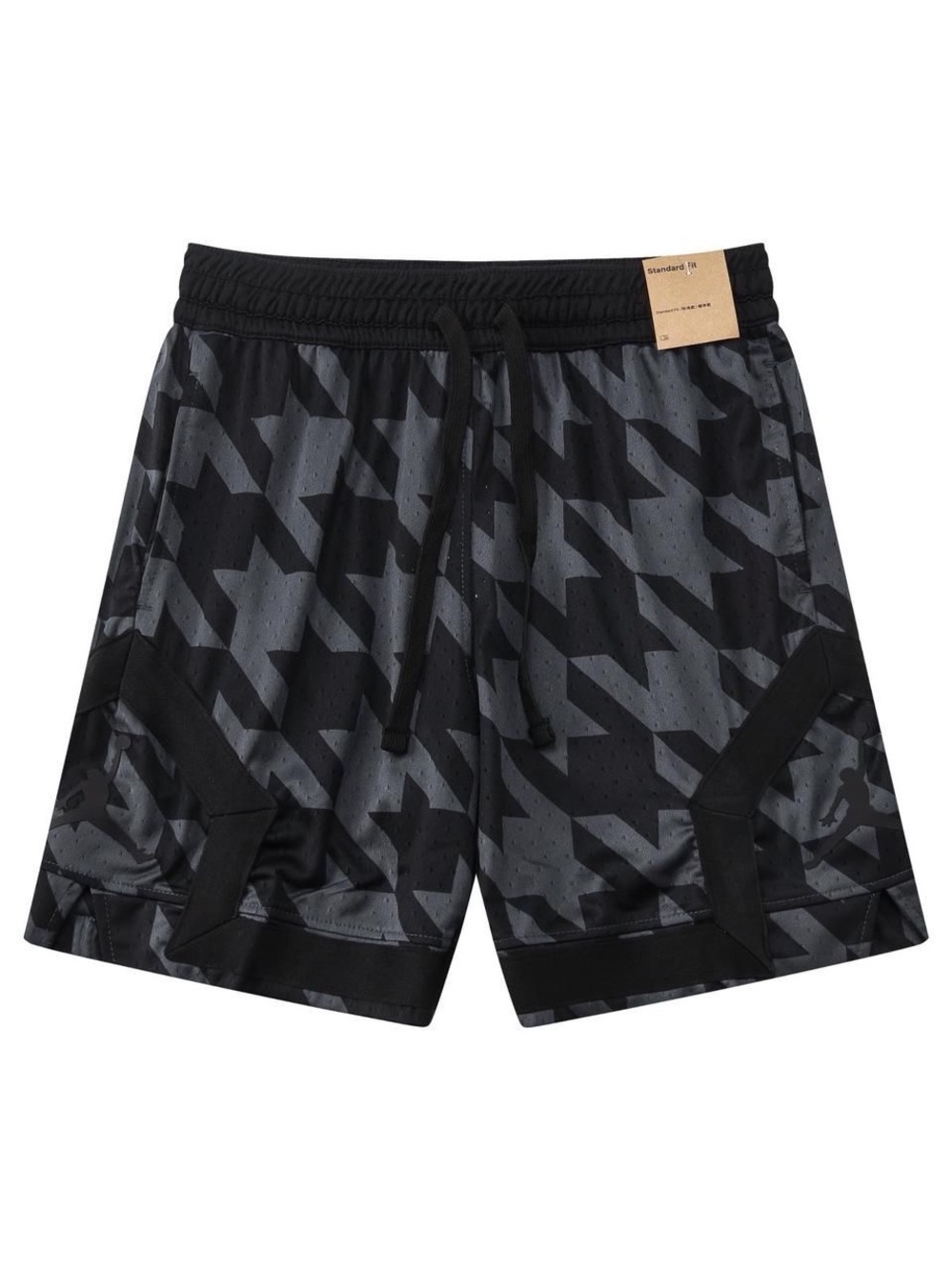 Men's Black & Charcoal Performance Mesh Shorts - Picture 1 of 1